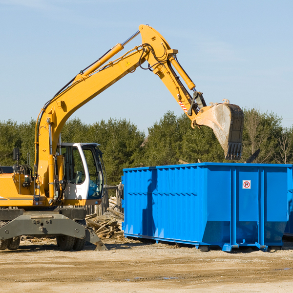 how does a residential dumpster rental service work in Hunt